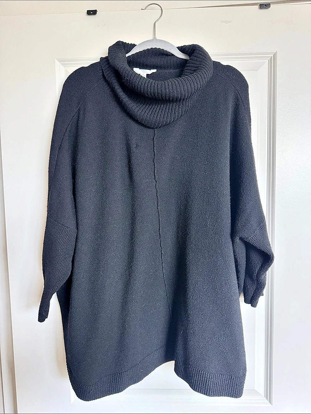 Time and Tru Cowl Neck Sweater Black XL Like New